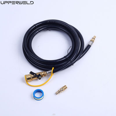 Cutting Upper Propane Quick Connect Hose with BBQ Grill and Natural Gas Fittings