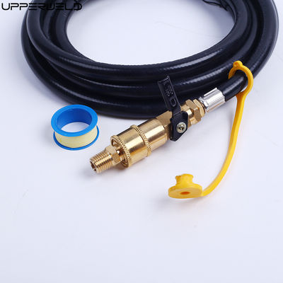Cutting Upper Propane Quick Connect Hose with BBQ Grill and Natural Gas Fittings