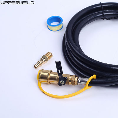 Cutting Upper Propane Quick Connect Hose with BBQ Grill and Natural Gas Fittings