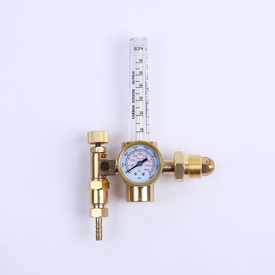 CGA320 and CGA580 Dual Co2 Flowmeter Welding Gas Regulator with Screw Thread Gas Reducer