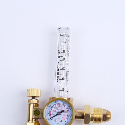 CGA320 and CGA580 Dual Co2 Flowmeter Welding Gas Regulator with Screw Thread Gas Reducer