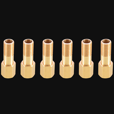 LPG Hose Brass Thread Extension Rod Connector Pipe Fitting 1/8&quot; 1/4&quot; 3/8&quot; Female Head