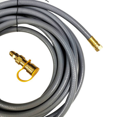 Stainless Steel 12 Feet 1/2-Inch Natural Gas Hose for BBQ Grill Patio Heater