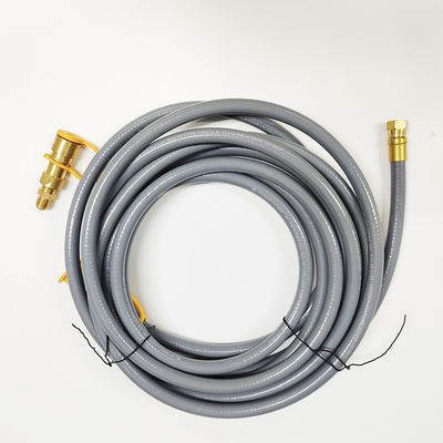 Stainless Steel 12 Feet 1/2-Inch Natural Gas Hose for BBQ Grill Patio Heater