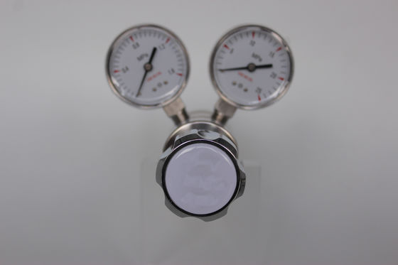 High Pressure Laboratory Stainless Steel Oxygen Regulator with Dual Stage W21.8 G5/8