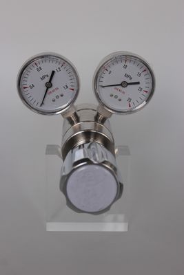 High Pressure Laboratory Stainless Steel Oxygen Regulator with Dual Stage W21.8 G5/8