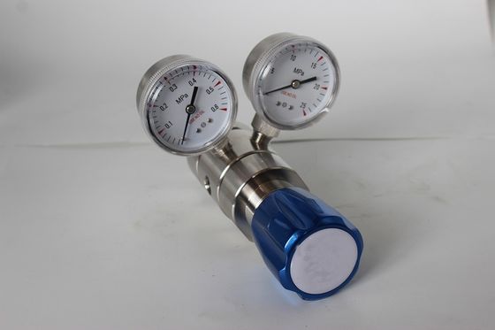 Dual Stage Laboratory Regulator for Nitrogen Helium Argon Specialty Gas Lab Gauge