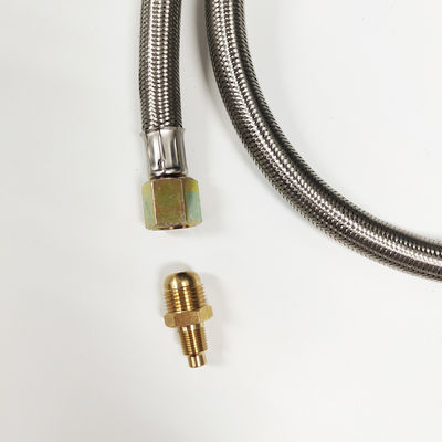 High Pressure LPG Regulator and Stainless Steel Hose for Stove Connection 5 FT Length