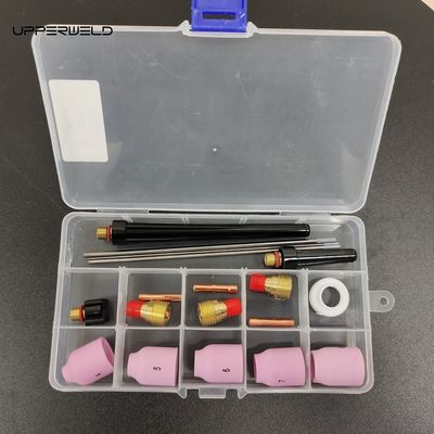 18pcs Alumina Nozzle Collet Body Electrode Insulator TIG Welding Torch Consumables Kit