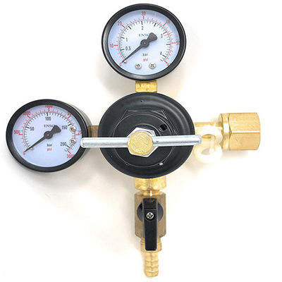 High Pressure CGA580 Inlet and 1/4'' Flare M Outlet Connection Gas Nitrogen Regulator for NO2