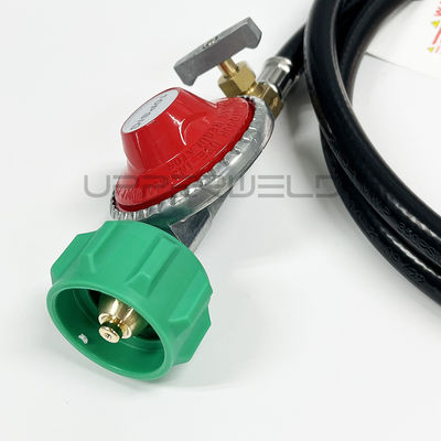 5FT LPG Hose and Valve Adjustable 0-5PSI Pressure Propane Regulator for Gas Cylinder