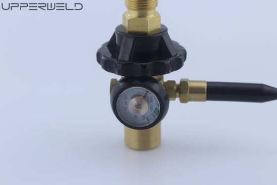 Outlet Nut Screw Balloon Filler Regulator with Cylinder Content Gauge and Rubber Nozzle