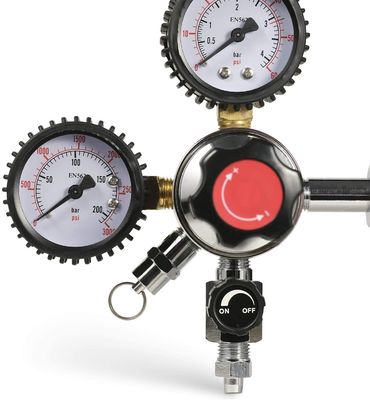 Customized Outlet Nut Screw Beer Keg CO2 Regulator with Safety Pressure Relief Valve
