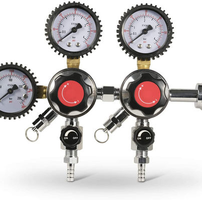Customized Outlet Nut Screw Beer Keg CO2 Regulator with Safety Pressure Relief Valve