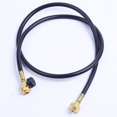 15 ft Hose Black Upper LPG Propane Brass Adapter Hose Kit for Motorhomes Tank RV Camping