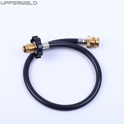15 ft Hose Black Upper LPG Propane Brass Adapter Hose Kit for Motorhomes Tank RV Camping
