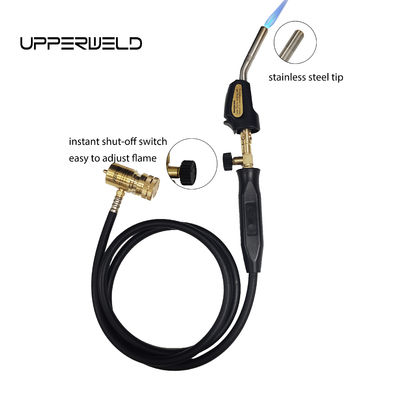 Brazing MAPP Torch Propane Turbo Heating Torch for Refrigeration HVAC Black Finish