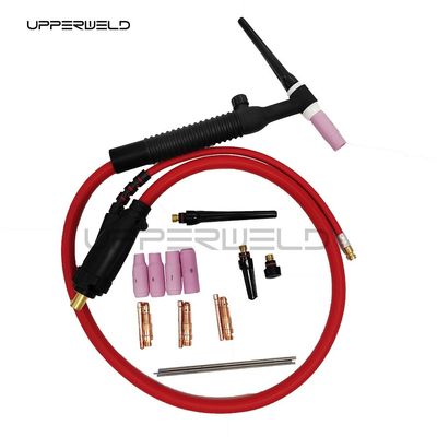Air Cooled WP26 TIG Welding Torch Parts for 4m Cable Length and Flexible Head Body