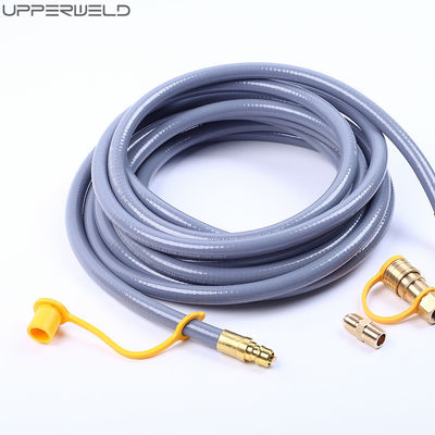 10/12/24 Feet Natural Gas Hose with Quick Connect Fittings for Grill Fireplace Heater LPG Gas