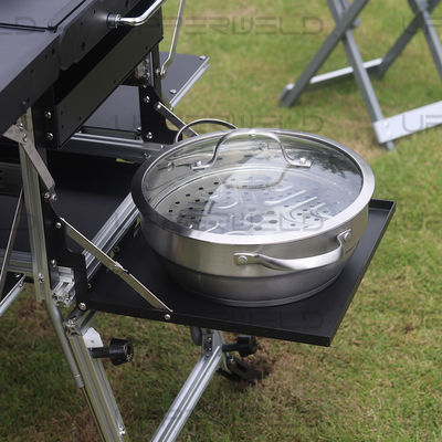 Multifunctional Aluminum Camping Table for Easy Cooking and BBQ in Outdoor Activities