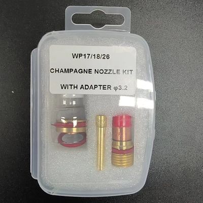Wp17/18/26 Series Long Wedge Collet 50mm 1/8 for Tig Torch Welding 17.2*9.3*2cm
