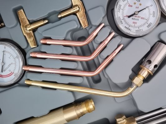 Welding Cutting Kit Oxygen Acetylene Gas Regulator with Twin Hose and Cutting Nozzle