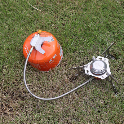 Mini Camping Stove Stainless Steel Foldable Propane Butane Stove with Carrying Case