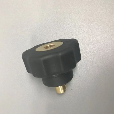 Customized Black EU Plug Lengthen Connect M16*1.5 Male To 9MM Male Connect TIG Adapter