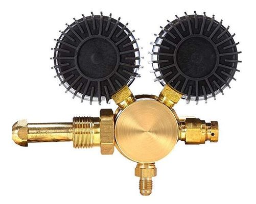 0-800 PSI Pressure CGA580 Inlet Nitrogen Regulator for HVAC Purging Made of Solid Brass