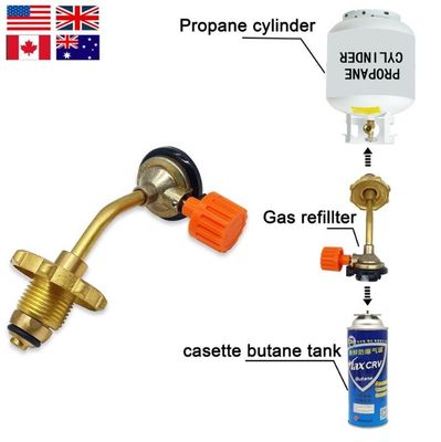 Filling Cylinder Gas Tank Adapter for Butane Cylinders and Butane Gas Cylinder Valves