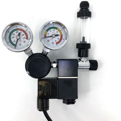 Green Gas Reducer Dual Stage CO2 Regulator Solenoid Valve for Aquarium Fish Tank