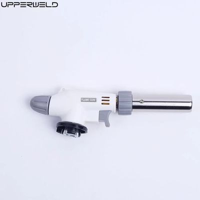 Kitchen Cooking Torch Butane Flame Gun White 1.6kw Gas Blow Torch Mini BBQ Fire Gun