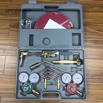Portable Oxygen Acetylene Gas Cutting Torch and Welding Kit for Medium Duty Regulator