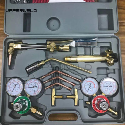 Portable Oxygen Acetylene Gas Cutting Torch and Welding Kit for Medium Duty Regulator