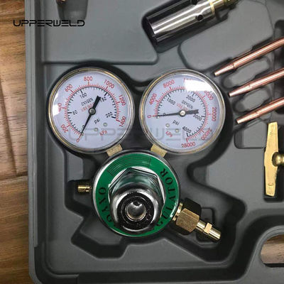 Portable Oxygen Acetylene Gas Cutting Torch and Welding Kit for Medium Duty Regulator