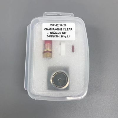 WP-17/18/26 Champagne TIG Welding Torch Accessories 1.6mm/2.4mm/3.2mm Clear Nozzle Kit