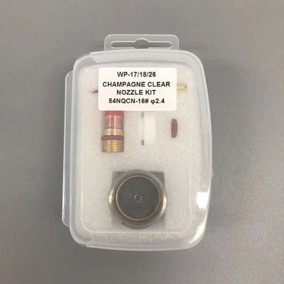 WP-17/18/26 16 TIG Welding Torch Accessories Champagne Clear Nozzle Kit with Guard