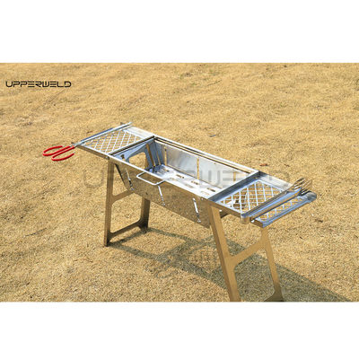Clean Finishing Portable BBQ Outdoor Grill Foldable Stainless Steel Smokeless Grilling