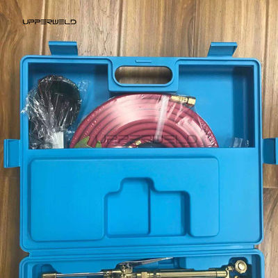 Forged Brass Body Portable Oxy Brazing Welder Tool Set with Two Hose Regulator Gauges