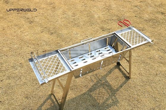 Clean Finishing Portable BBQ Outdoor Grill Foldable Stainless Steel Smokeless Grilling