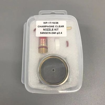 WP-17/18/26 TIG Welding Torch Accessories 24 Champagne Clear Nozzle Kit with Guard
