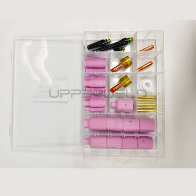 31PCS TIG Welding Torch Stubby Gas Lens Ceramic Cup Kit for WP-17/18/26 Large Size