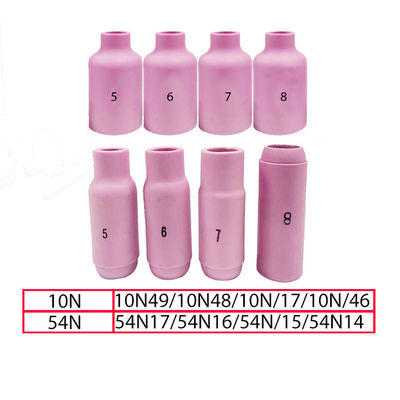 Long-Lasting Collets Body Alumina Nozzle Stubby Gas Lens Kit for TIG WP 17/18/26
