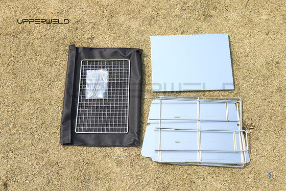 Wood Fuel Outdoor Ultra-Light Folding Grill Clean Finishing for Portable Barbecue