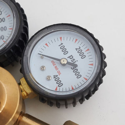 Customized Support ODM Brass Gas Reducer with 800 PSI Delivery Pressure and Double Gauges