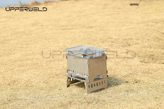 304 Stainless Steel Portable BBQ Grill for Hiking Camping Picnic Outdoor Cooking Tool