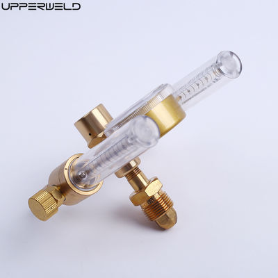 Brass Dual Output Argon Gas Regulator Flow Meter with CGA580 Inlet and 5/8 Outlet
