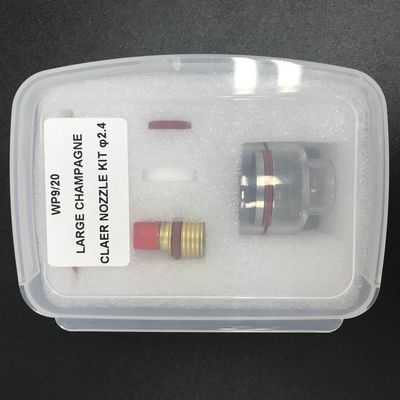 WP9/20 2.4mm TIG Welding Torch Stubby Gas Lens Glass Kit for Wp17/18/26 Tig Torch 2kg