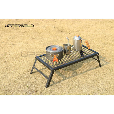 Black Folding Campfire Grill Portable Heavy Duty Camp Grill Grate for Outdoor Camping