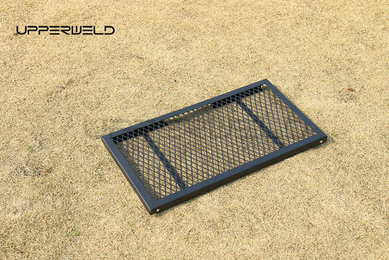 Black Folding Campfire Grill Portable Heavy Duty Camp Grill Grate for Outdoor Camping